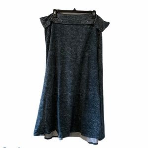 Lularoe Maxi Skirt Blue Ocean Water Marble 3XL